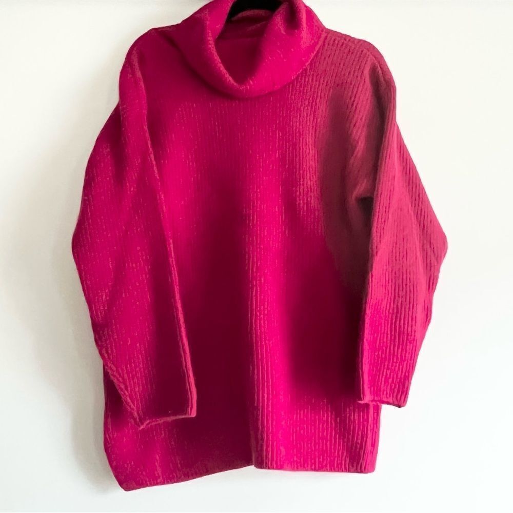 Fuchsia Lambswool Turtleneck Sweater Higg Quality Like New Vintage Medium